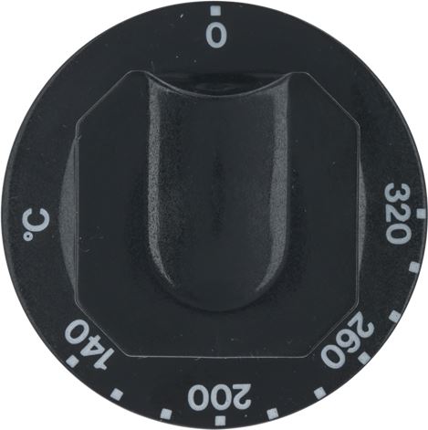 MANOPOLA NERA ø 70 mm 140-320°C