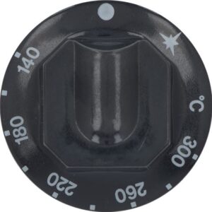 MANOPOLA NERA ø 70 mm 140-300°C