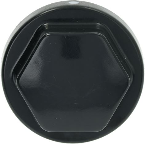 MANOPOLA NERA ø 70 mm SERIGRAFATA