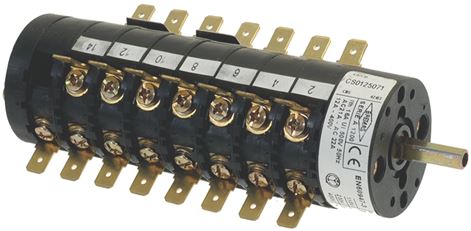 COMMUTATORE 0-5 POSIZIONI 12A 400V