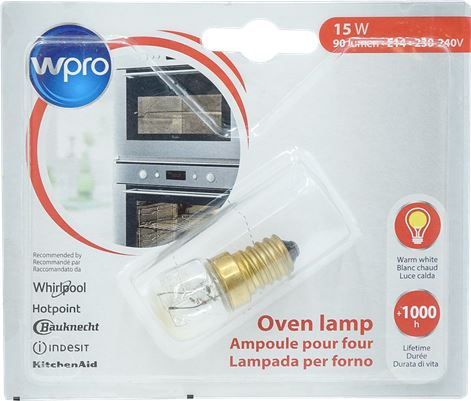 LAMPADINA E14 15W 300C°  WPRO WHIRLPOOL