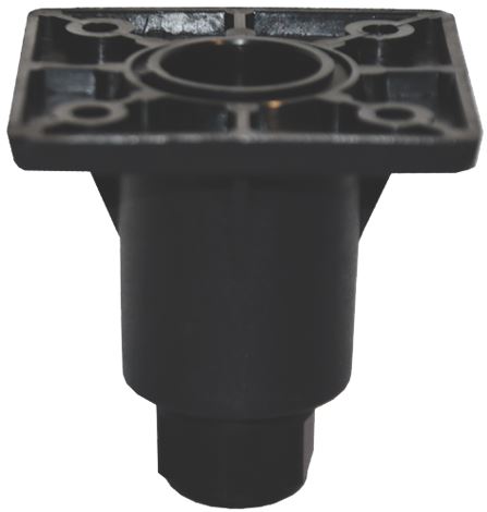 PIEDE BASE QUADRA IN PLASTICA