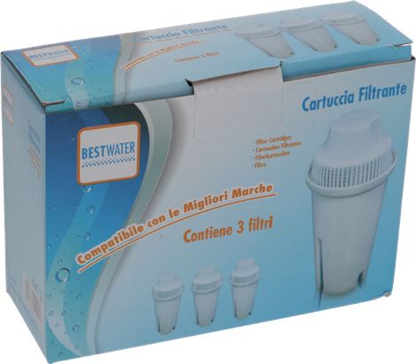 FILTRO DEPURAZIONE ACQUA CARAFFA 3 PZ