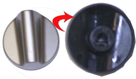 MANOPOLA NERA INDESIT C00279735