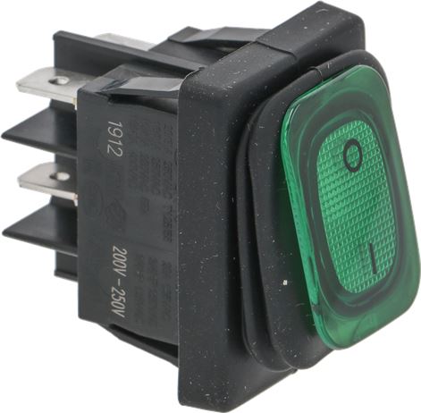 INTERRUTTORE BIPOLARE VERDE 16A 250V