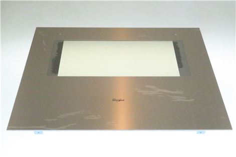 VETRO ESTERNO PORTA + COPERTURA INOX