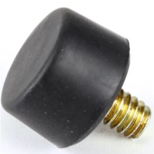 FOOT,BLK SBR-.75ODX.48HT.25THD