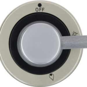 MANOPOLA GAS CUC/H60 NERO-INOX