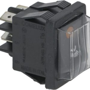 INTERRUTTORE BIPOLARE NERO 16A 250V