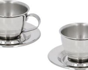 SET 2 TAZZINE CAFFÈ ACCIAIO MOTTA