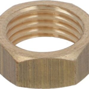DADO OTTONE M10x1 CHIAVE 12 mm ALTEZZA 4