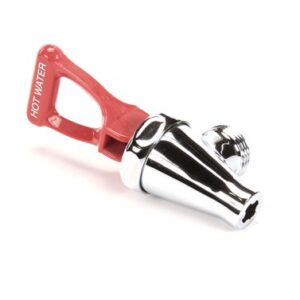FAUCET ASSEMBLY CRM W/RED HANDLE