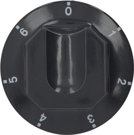 MANOPOLA NERA ø 70 mm 0-1-2-3-4-5-6