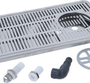 RACCOGLIGOCCE INCASSO INOX 400x220 mm