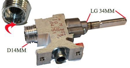 RUBINETTO GAS  71X3301