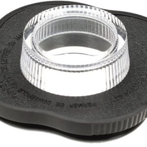 2 PC. CLOVER LEAF LID /BLACK