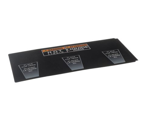 DECAL,CUP PLACEMENT IMIX-3 PC ENG/FRE
