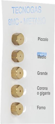 INIETTORI METANO 8MC TECNOGAS KIT 5 PZ