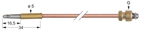 TERMOCOPPIA M8x1 32 cm