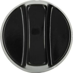 MANOPOLA NERA ø 63 mm SERIGRAFATA