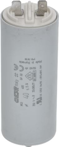 CONDENSATORE DI AVVIAMENTO 40UF 100-120V