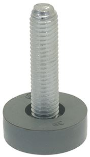 PIEDE IN GOMMA ø 30x10 mm