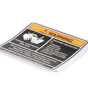 DECAL,WARNING-DECANTER/FUNNEL