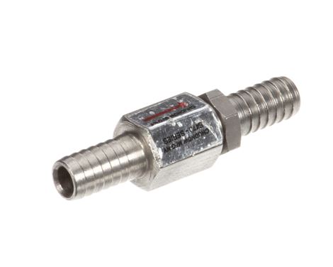 CHECK VALVE, SST.38 BARB W/VIT