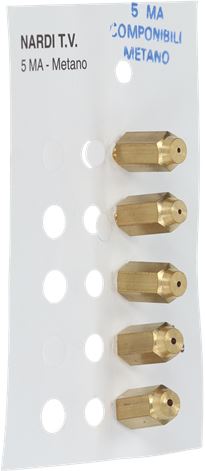 INIETTORI METANO 5MA FORNELLO KIT 5 PZ