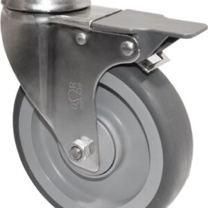 ROULETTE INOX AVEC FREIN