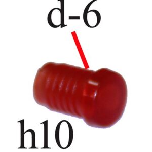 CACHE VOYANT ROUGE D6H10MM