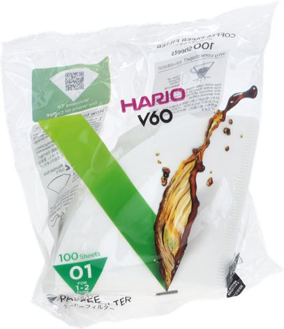 FILTRI A CONO HARIO 1-2 TAZZE 100 PZ