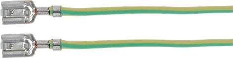 CAVO 1 FILI SILIC.GIALLO VERDE 290 MM