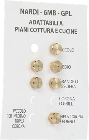 INIETTORI GPL 6MB NARDI KIT 6 PEZZI