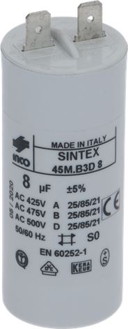 CONDENSATORE 8µF 450V MCF/MCI PER EUREKA
