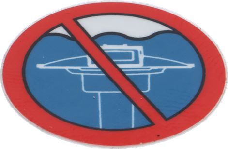 DECAL, DO NOT SUBMERGE SERVER