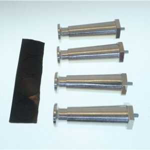 LEG,4" ADJ STN NKL .25 20 4PK