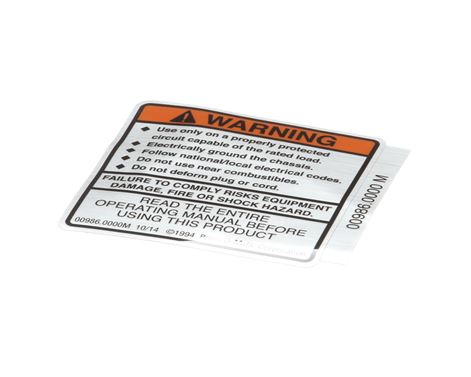 DECAL, WARNING ELECTRICAL