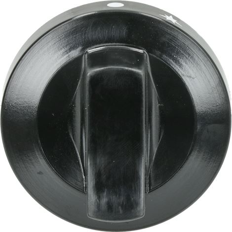 MANOPOLA INDUSTRIALE NERA ø 62 mm