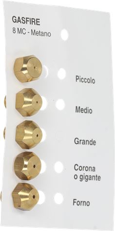 INIETTORI METANO 8MC GAS FIRE KIT 5 PZ