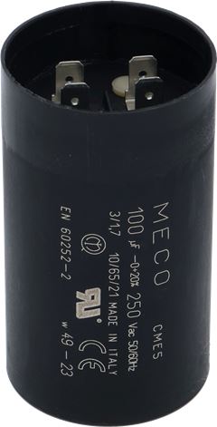 CONDENSATORE 100µF 250V 50/60Hz