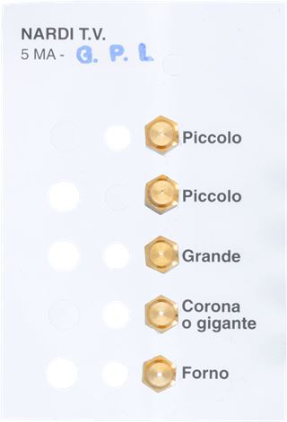 INIETTORI GPL 5MA FORNELLO KIT 5 PEZZI