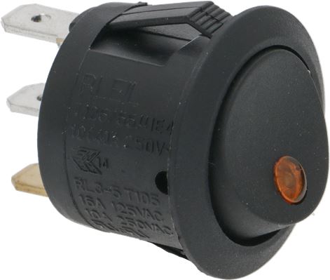 INTERRUTTORE UNIPOLARE NERO 10A 250V