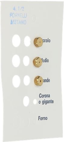 INIETTORI METANO 4,5MB FORNELLO KIT 3 PZ