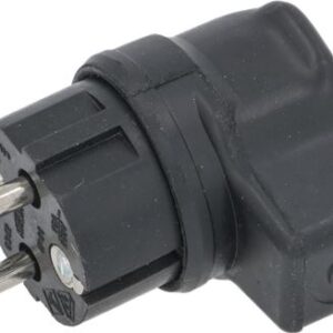SPINA AD ANGOLO IN GOMMA 16A 250V