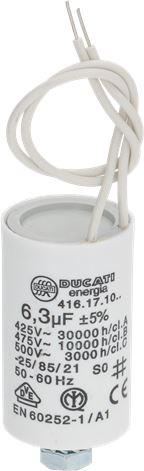 CONDENSATORE DUCATI ENERGIA 6,3µF C/CAVO