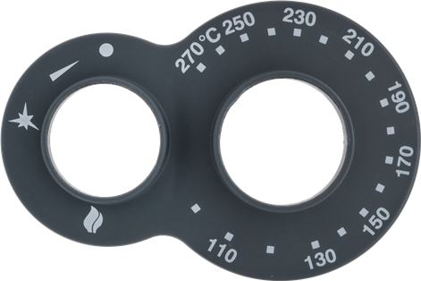 GHIERA NERA PER MANOPOLA 110-270°C
