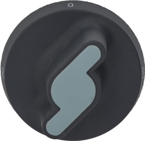 MANOPOLA NERA ø 73 mm 0-90°C