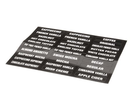 DECAL FLVR LABELS IMIX (NEW)