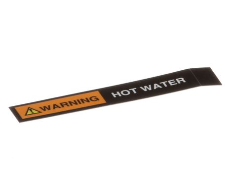 DECAL, WARNING HOT WATER